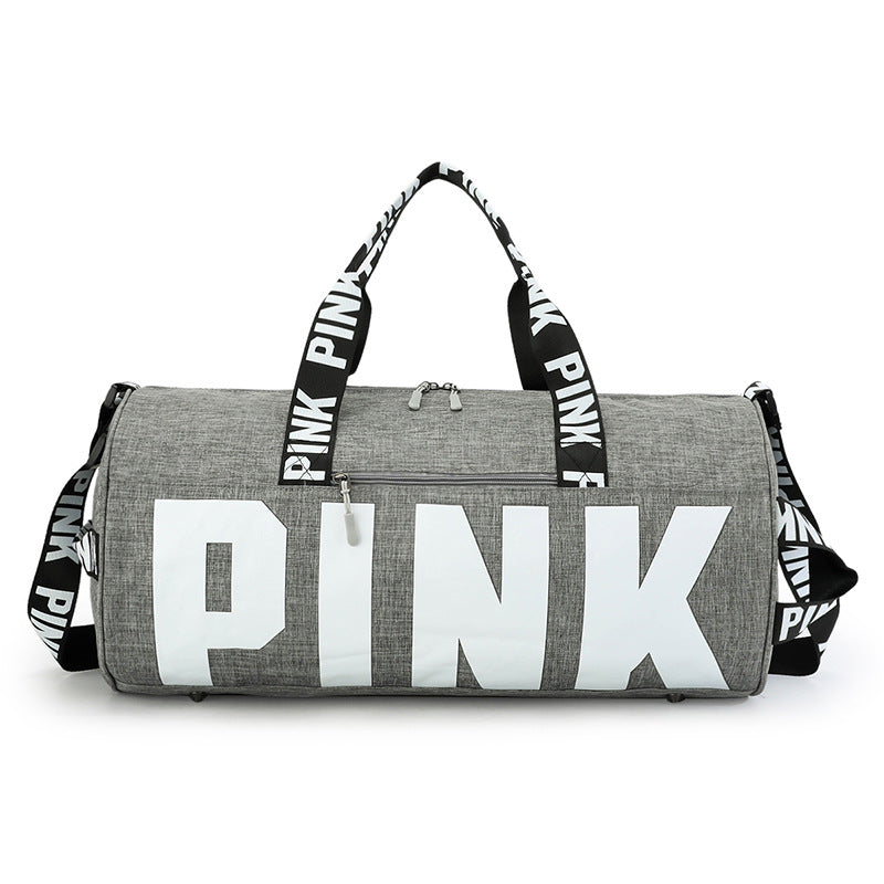 Ladies "PINK" Letters Traveling Duffle Bag