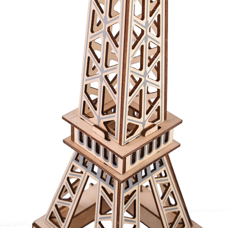 Wooden Paris Tower model assemble toy