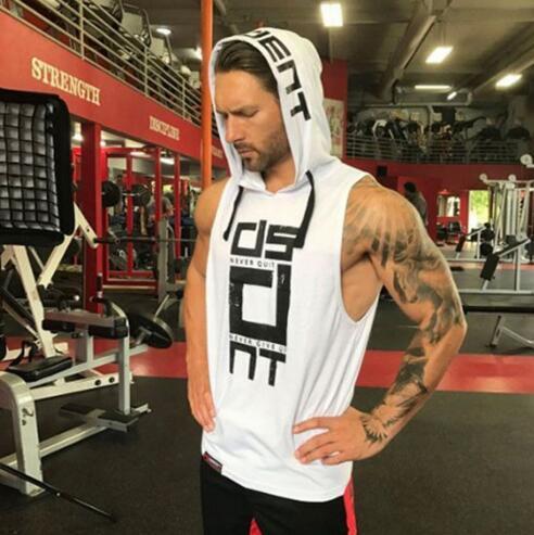 Mens Sleeveless Hoodie