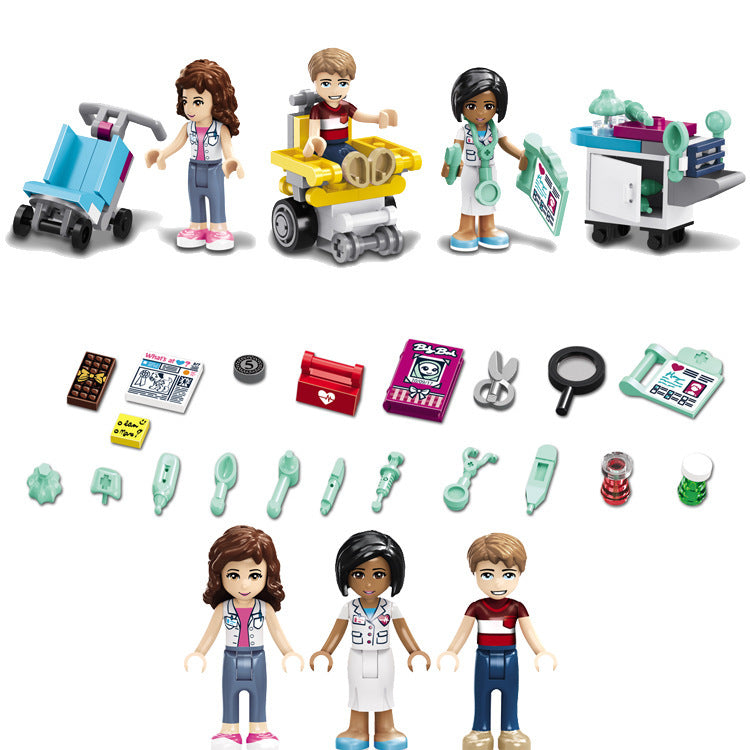 Heart Lake City Hospital Building Block set