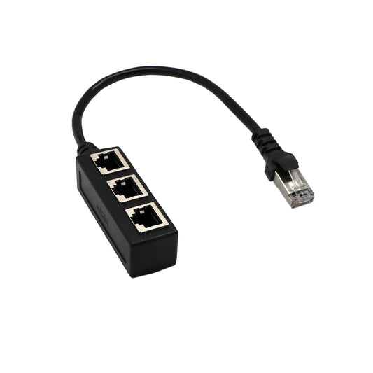 Network Cable Adapter Cable, Connecting Line One Male 3 Bus CATE 6 Line