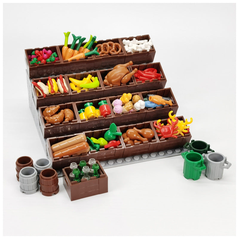 Building Blocks Play Food