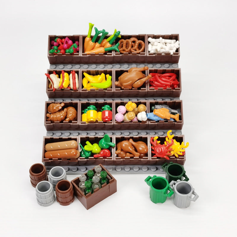 Building Blocks Play Food