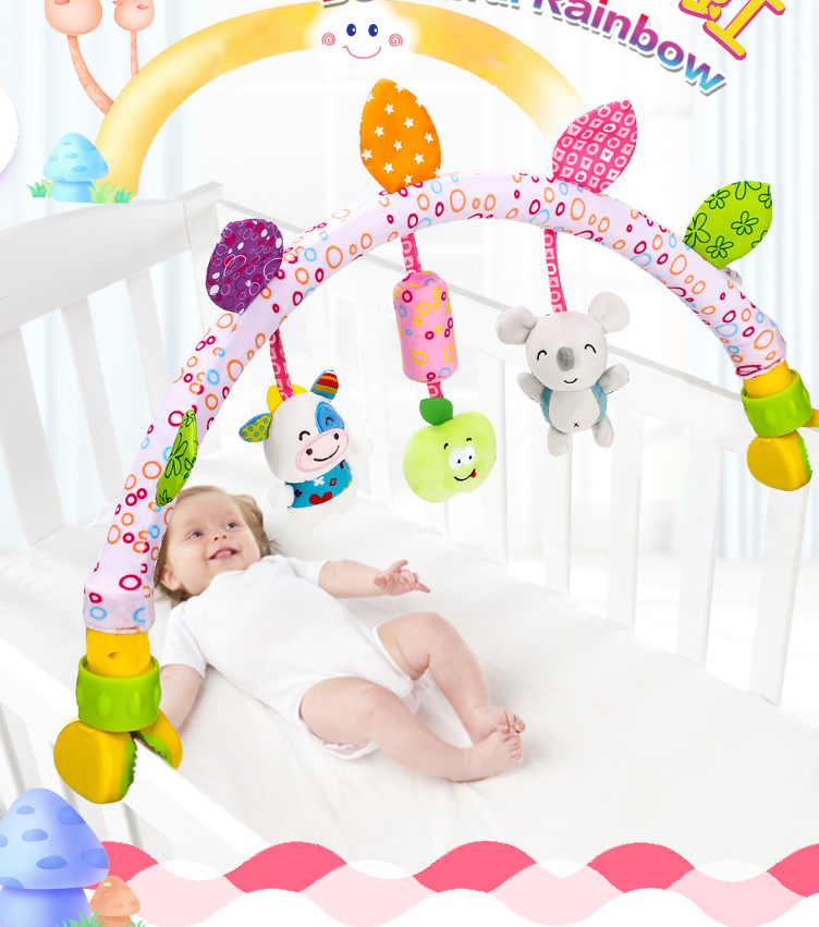 Plush Baby Musical Mobile Toys for Bed or Stroller