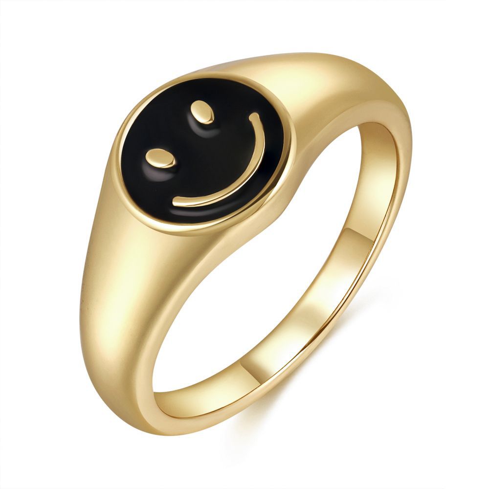 Simple Brass 18K Gold Drip Ring