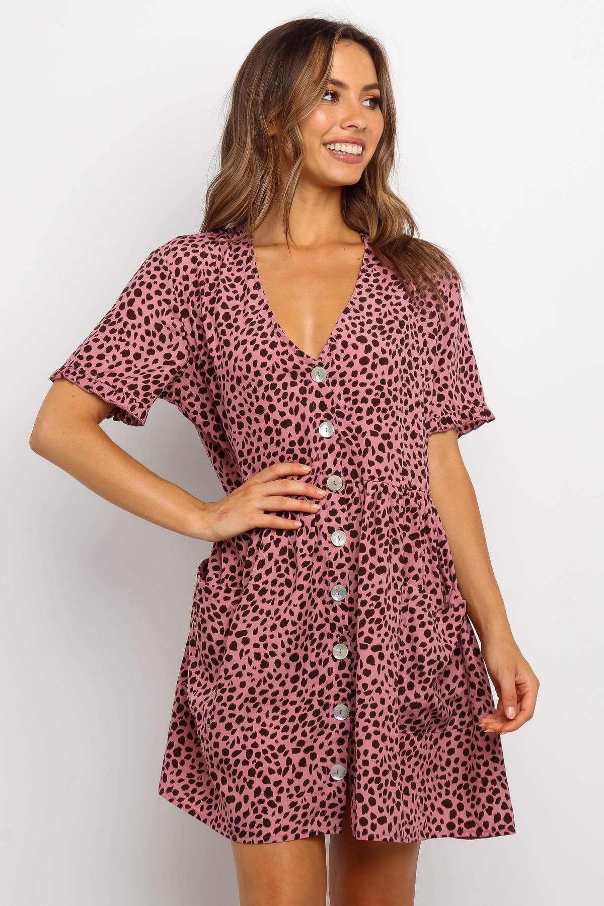 Dot printed Mini Dress