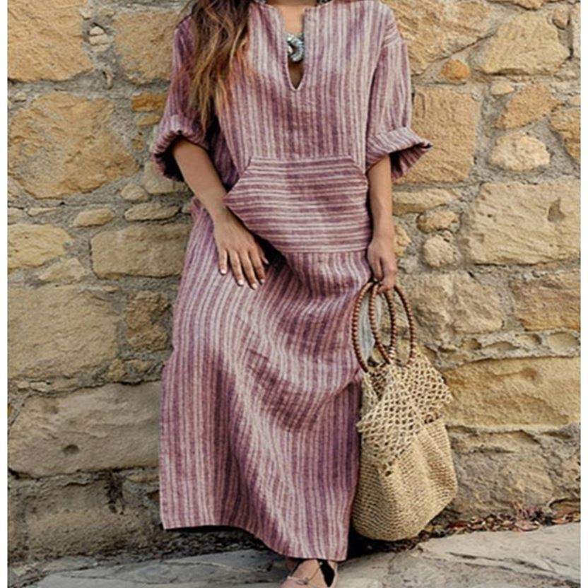 Women's Striped, Tribal, Boho Dress