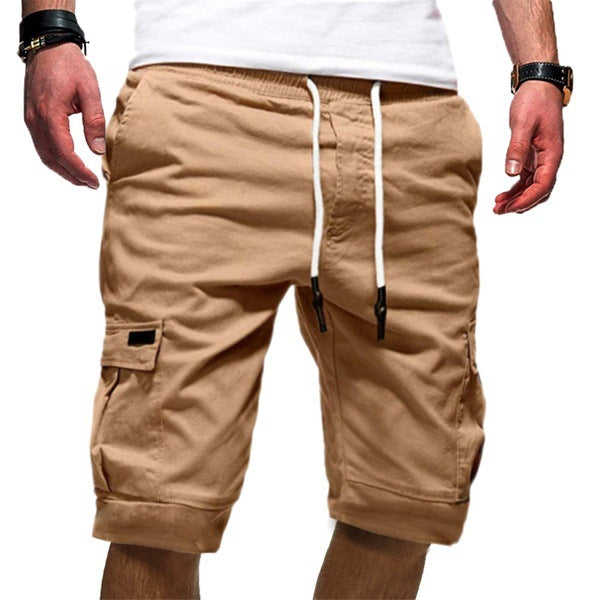 Men Cargo Pants w/drawstring