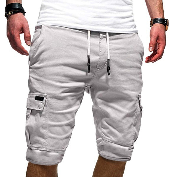 Men Cargo Pants w/drawstring