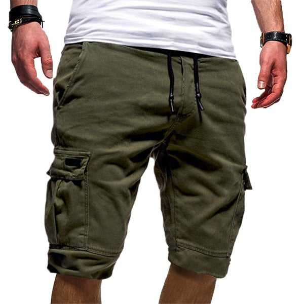 Men Cargo Pants w/drawstring