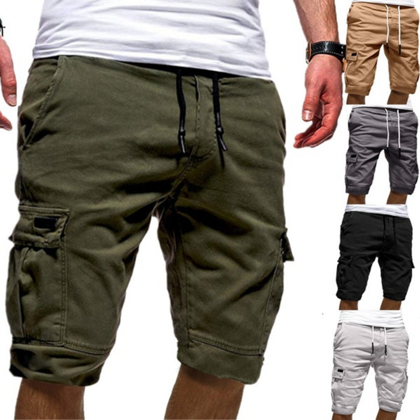 Men Cargo Pants w/drawstring