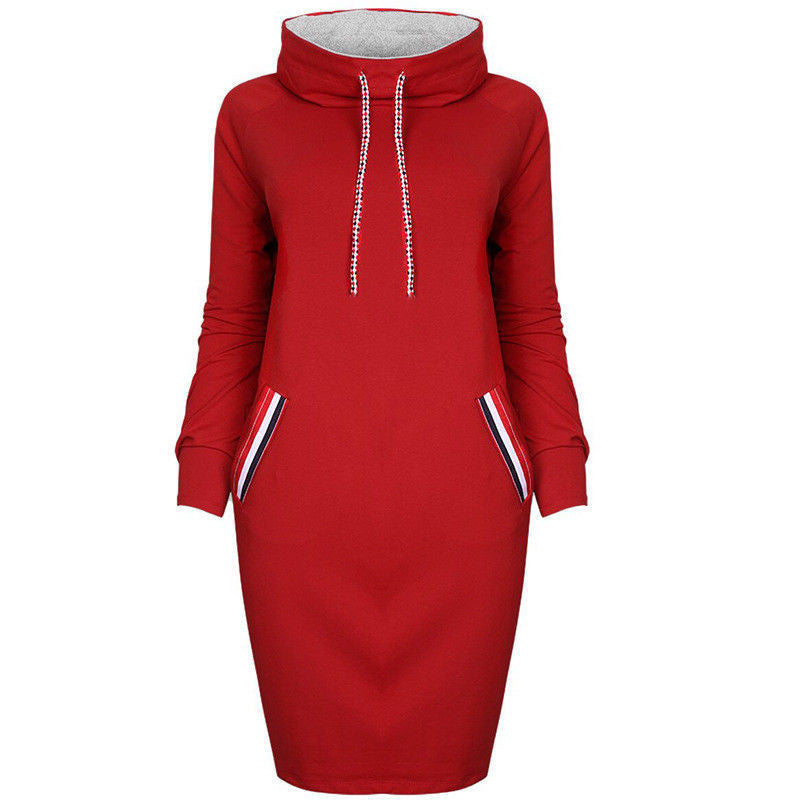 Ladies Winter Hoodie Dress