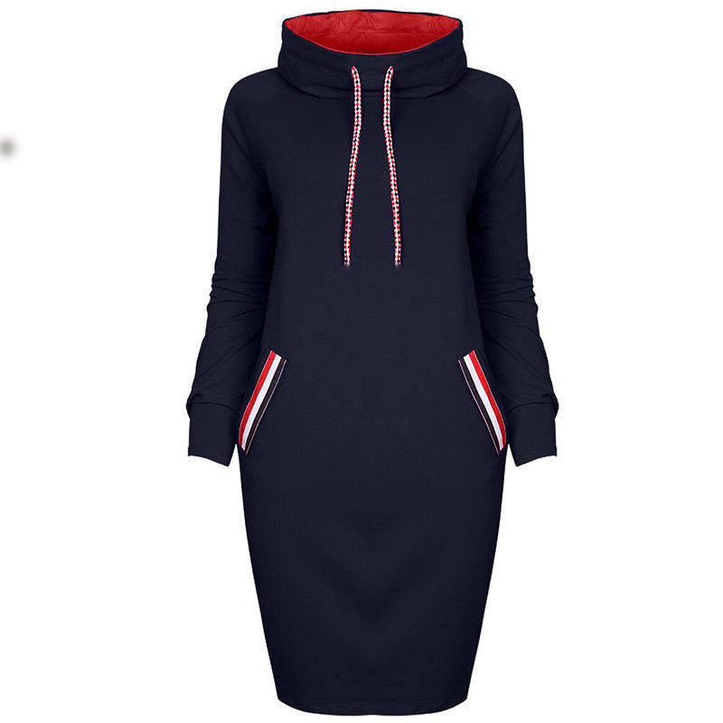 Ladies Winter Hoodie Dress