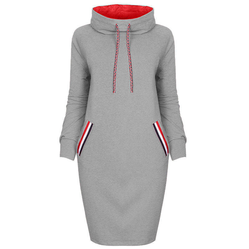 Ladies Winter Hoodie Dress