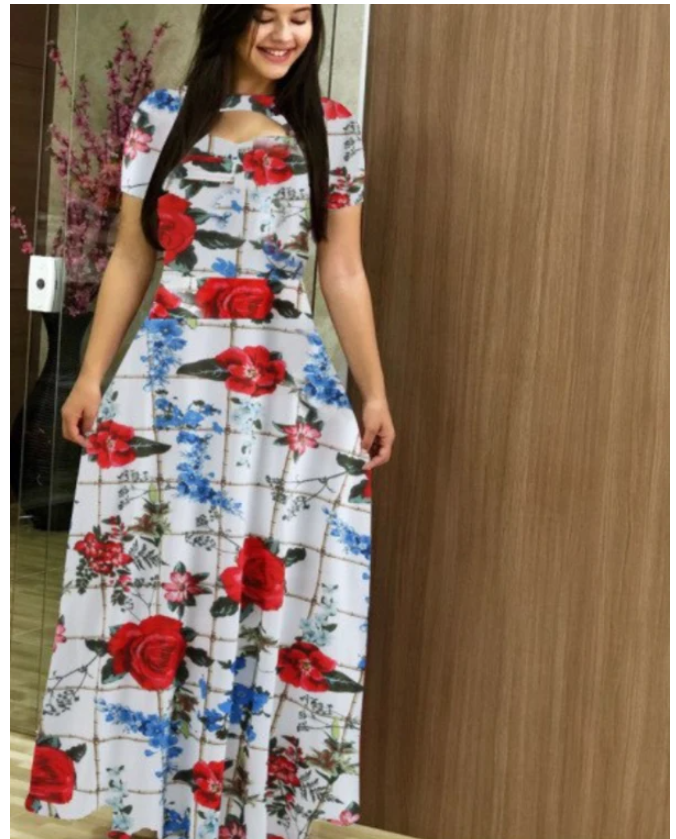 Fashion Floral Maxi Dress