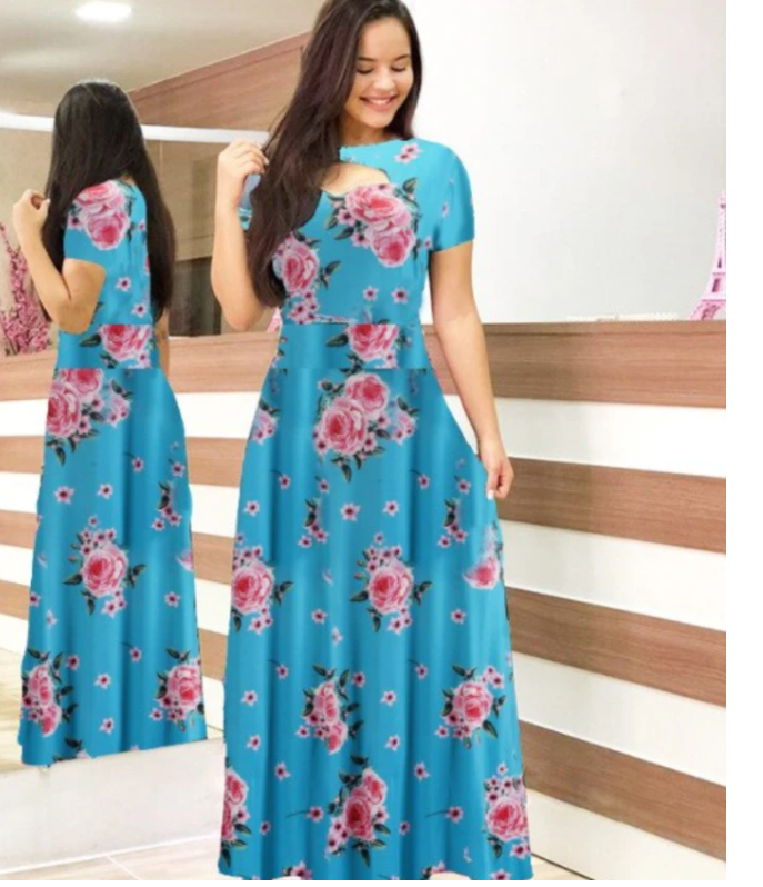 Fashion Floral Maxi Dress