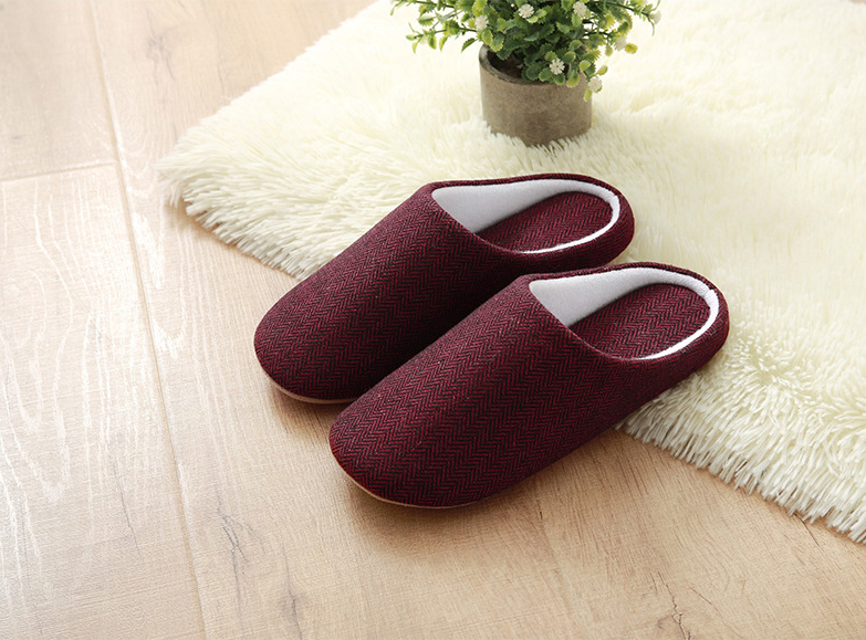 Men's indoor warm slippers , with anti-skid bottom