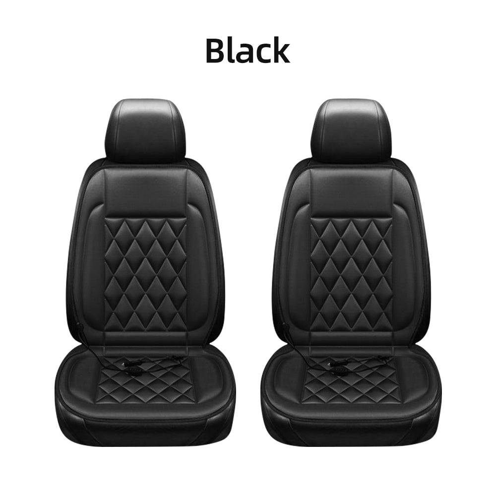 1- 2pc 12V Car Heating Seat Cushion, 30 sec Fast Heating Car Seat Pad, Temperature Control