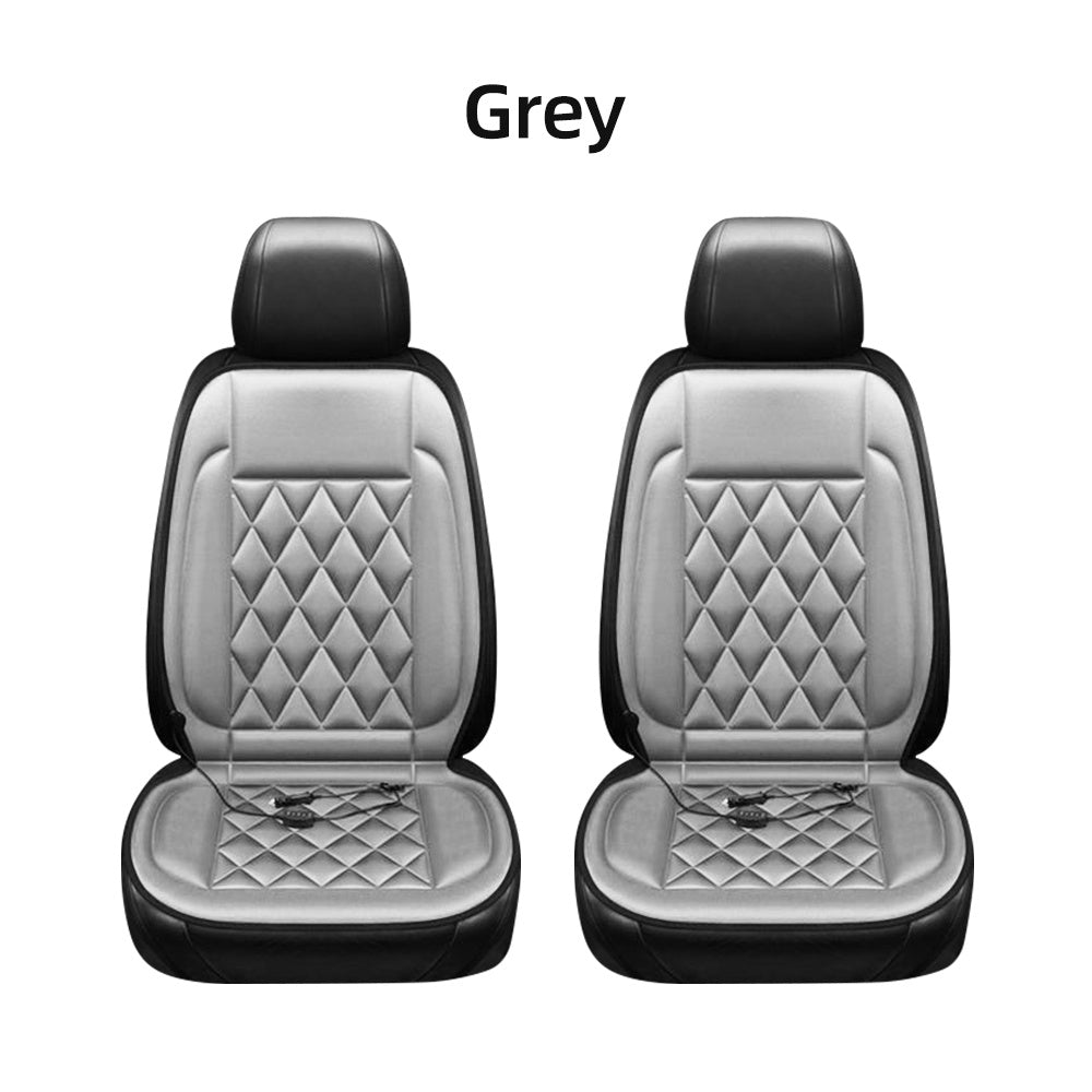 1- 2pc 12V Car Heating Seat Cushion, 30 sec Fast Heating Car Seat Pad, Temperature Control