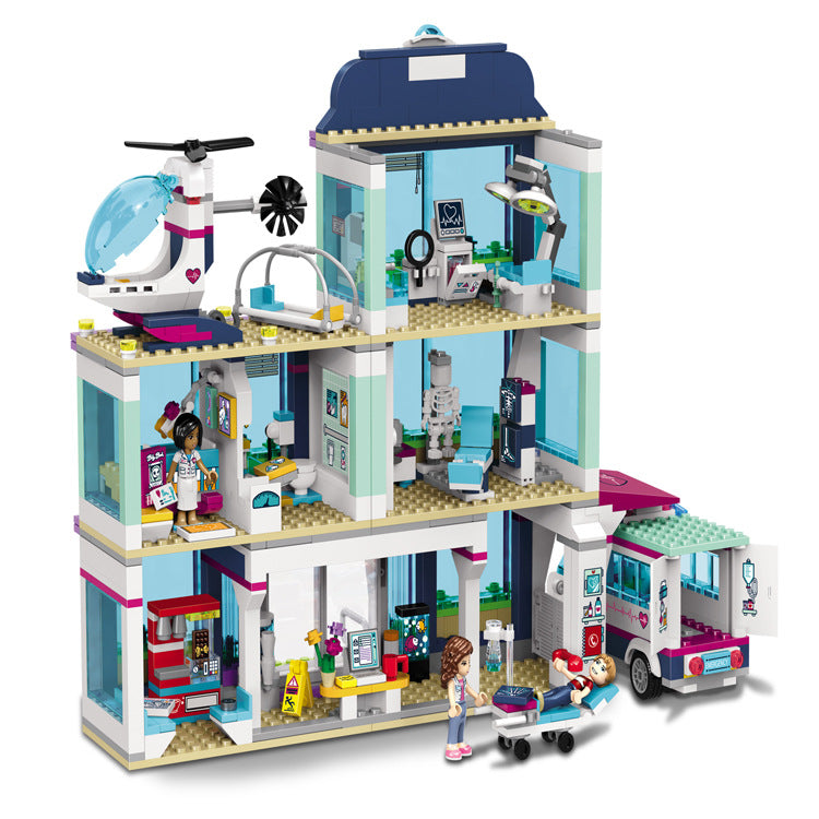 Heart Lake City Hospital Building Block set