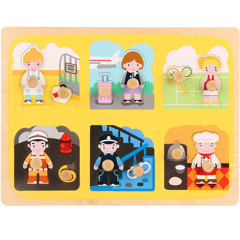 Children's wooden puzzle toys