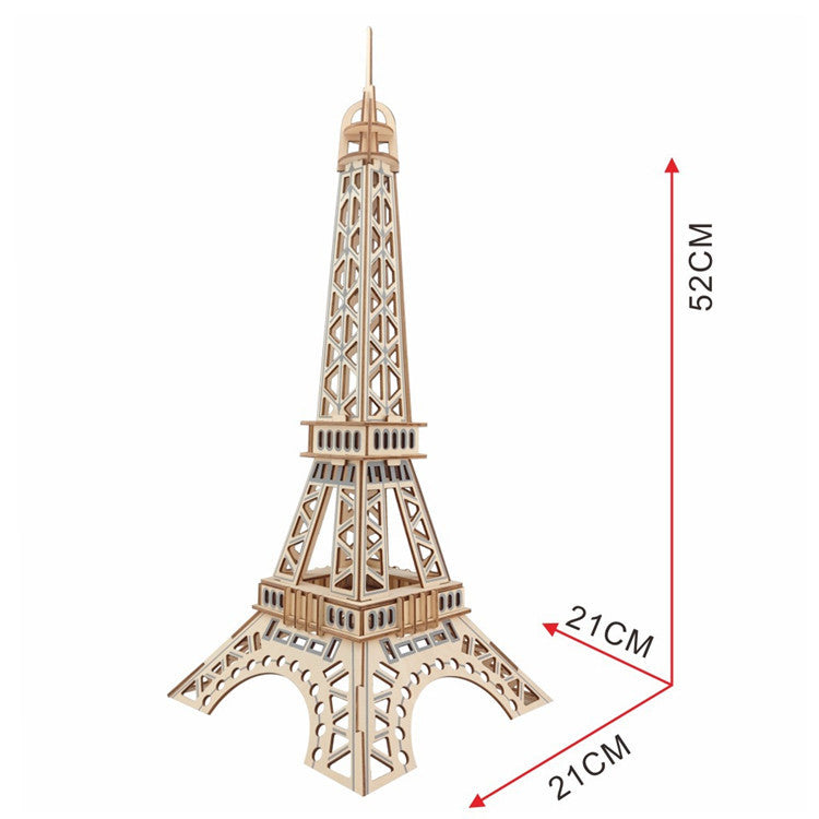 Wooden Paris Tower model assemble toy