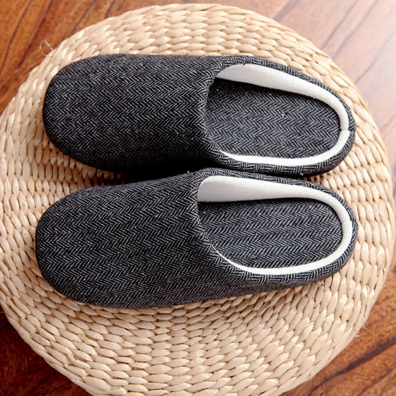 Men's indoor warm slippers , with anti-skid bottom