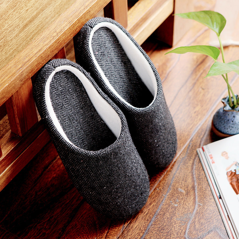 Men's indoor warm slippers , with anti-skid bottom