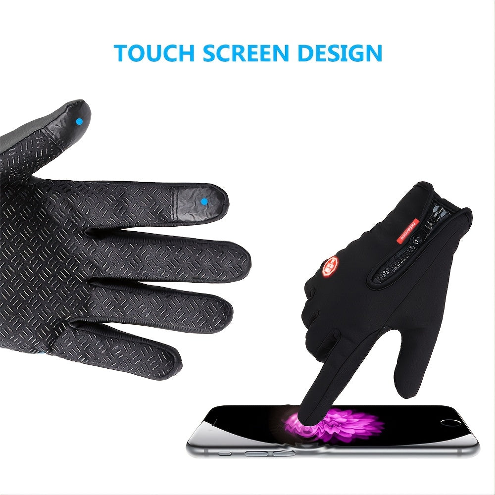 Windproof, Waterproof, Warm, Touch Screen Usable Gloves