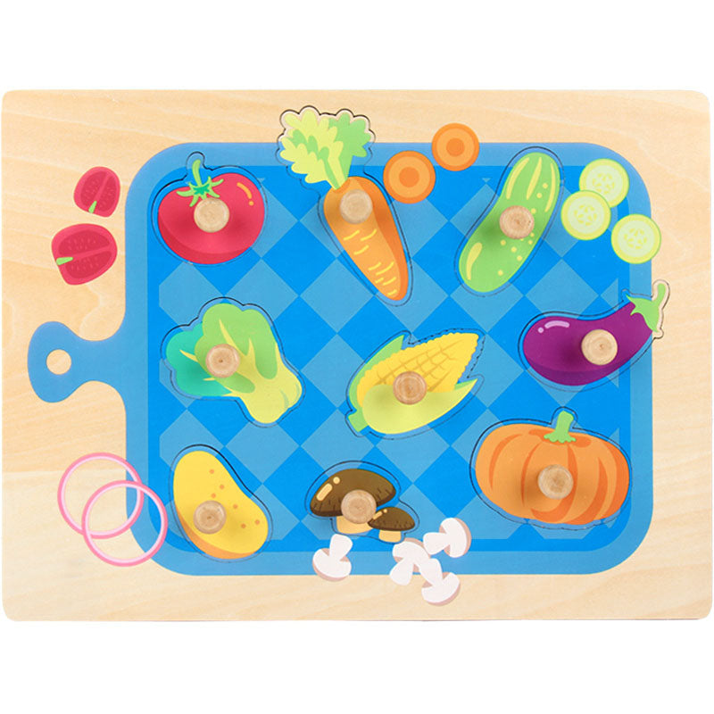 Children's wooden puzzle toys