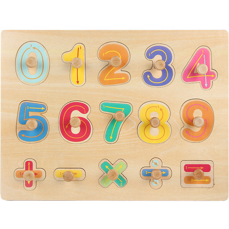 Children's wooden puzzle toys