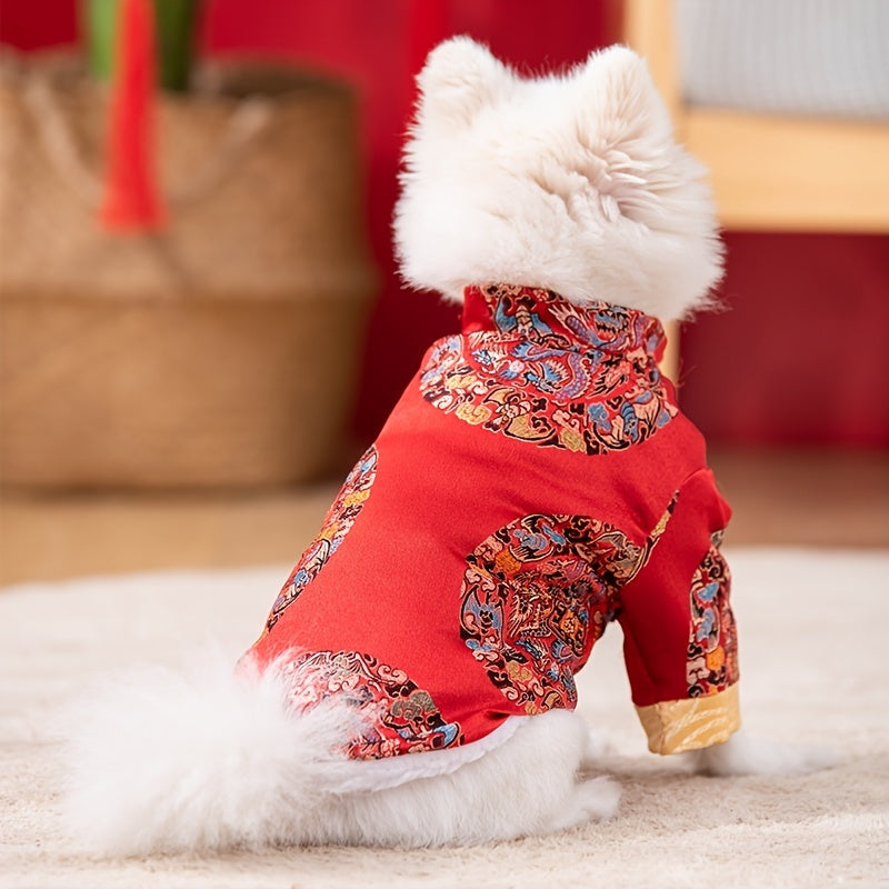 Chinese New Year Pet Dress , Spring Festival Tang Clothes