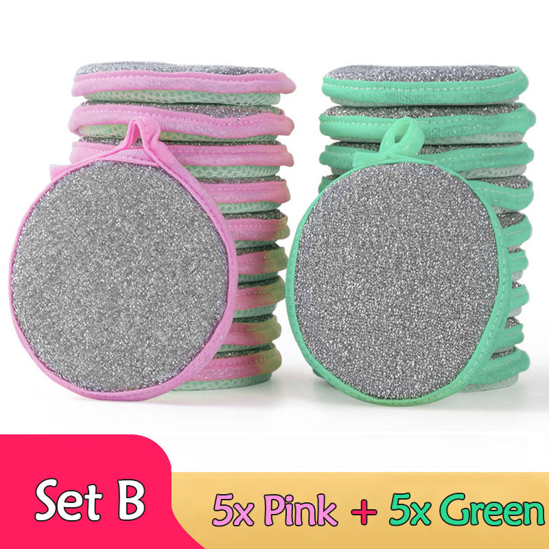 5-10pc Double Sided Dishwashing Sponges