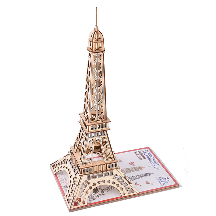 Wooden Paris Tower model assemble toy