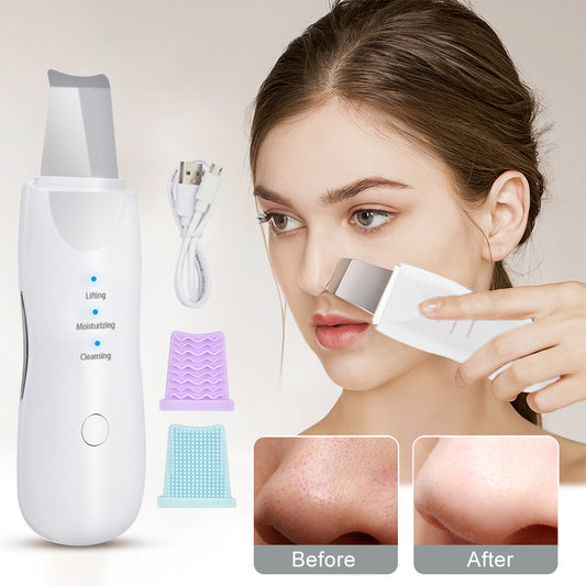 Ultrasonic, Deep Facial Cleaning Machine, with Peeling Shovel, Facial Pore Cleaner, & Pore Blackhead Remover