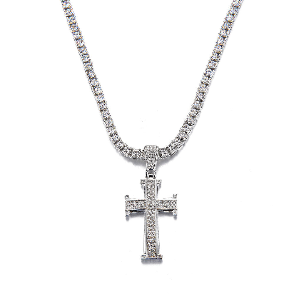 Delicate Simple Sterling Silver Classic Cross Necklace