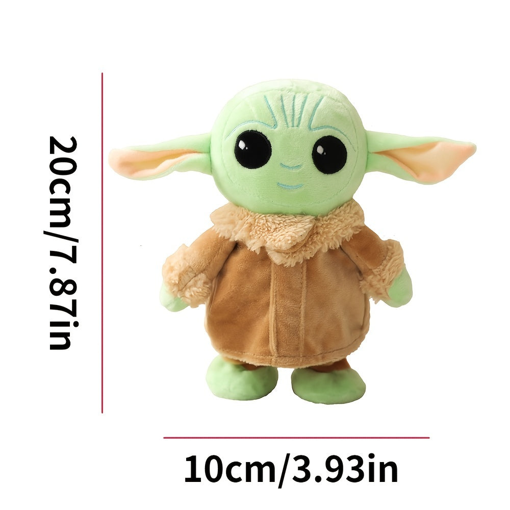 Talking Plush Baby Yoda 7.8 Inch, Walks & Repeats What You Say