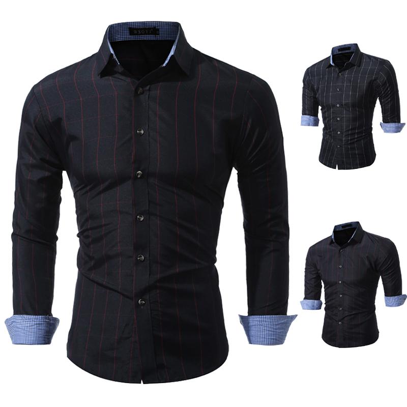 Classic Striped/Plaid Men's Shirt