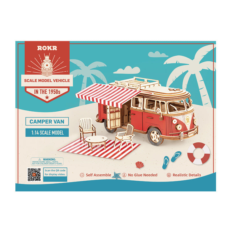 Assembling Camper model educational toy