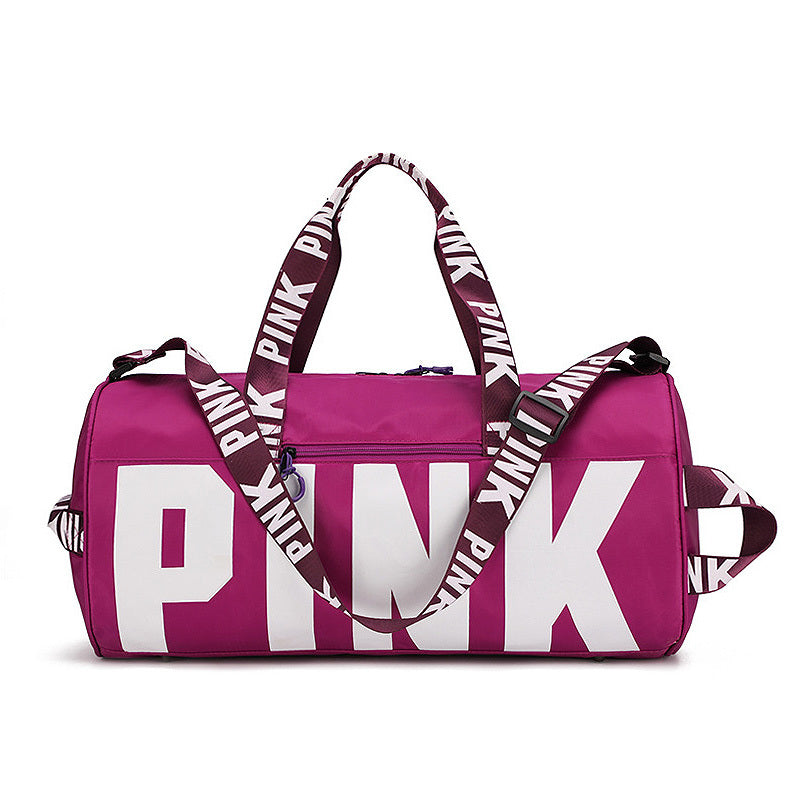 Ladies "PINK" Letters Traveling Duffle Bag