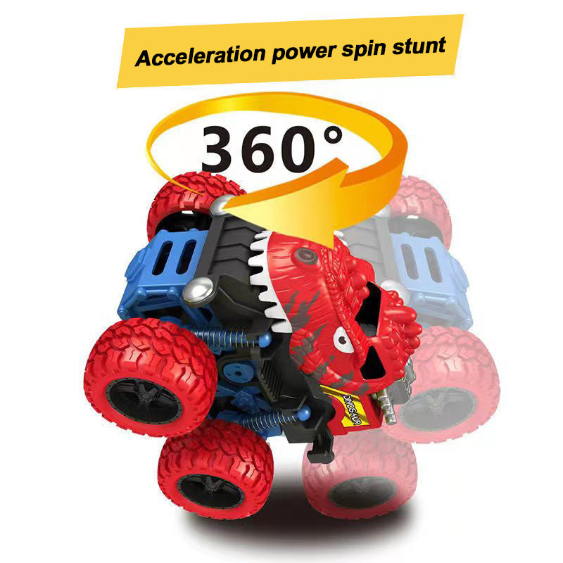 Dinosaur Inertial Toy, Friction Powered Push And Go Monster Trucks