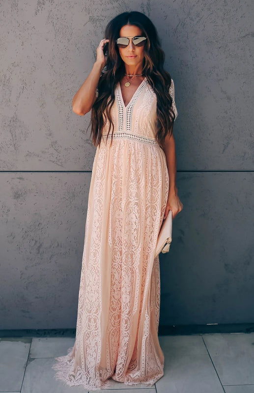 Women's  Fill Your Heart, Lace, Maxi Dress