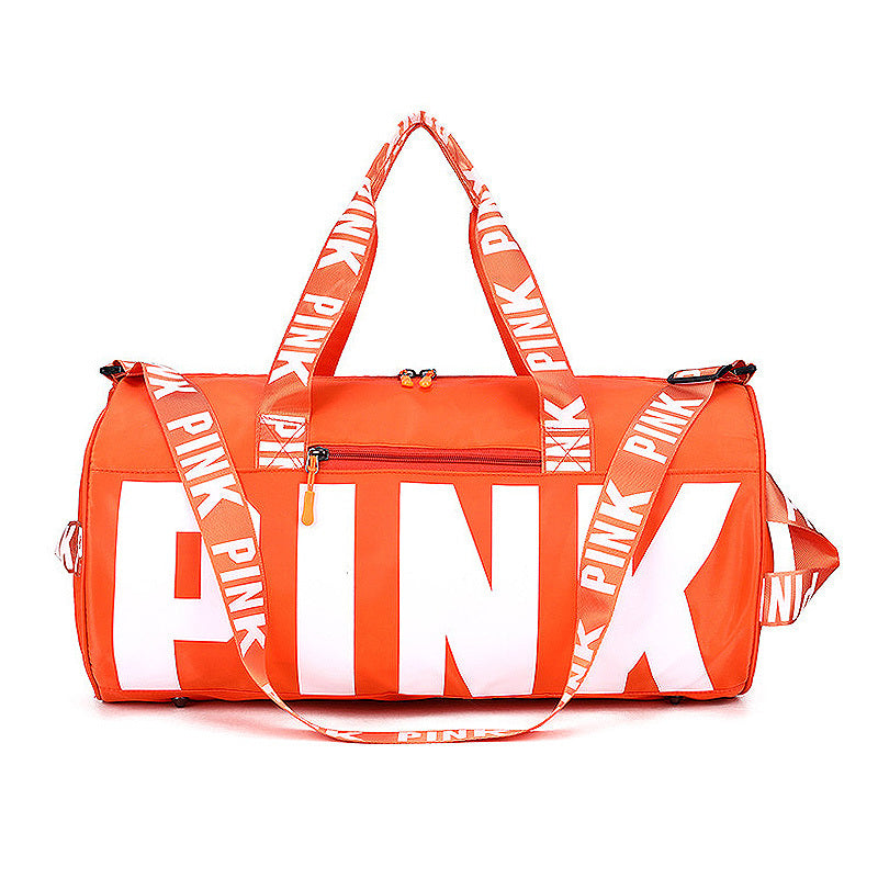 Ladies "PINK" Letters Traveling Duffle Bag