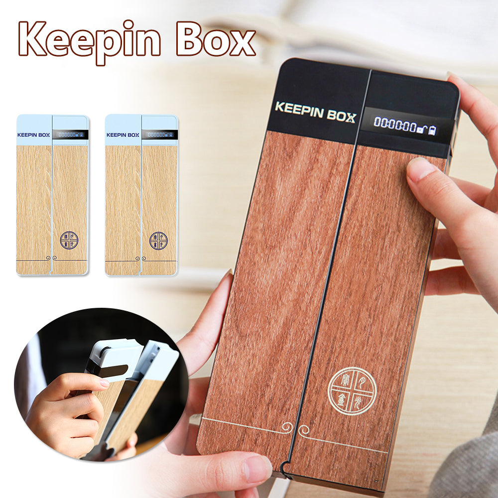 Self Disciplining, Portable Mobile Phone Lock Box, with Timer.  Smartphone Locking Case Safe to limit cell phone use.