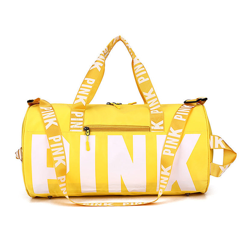 Ladies "PINK" Letters Traveling Duffle Bag