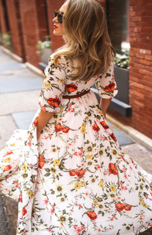 Bohemian Floral Dress