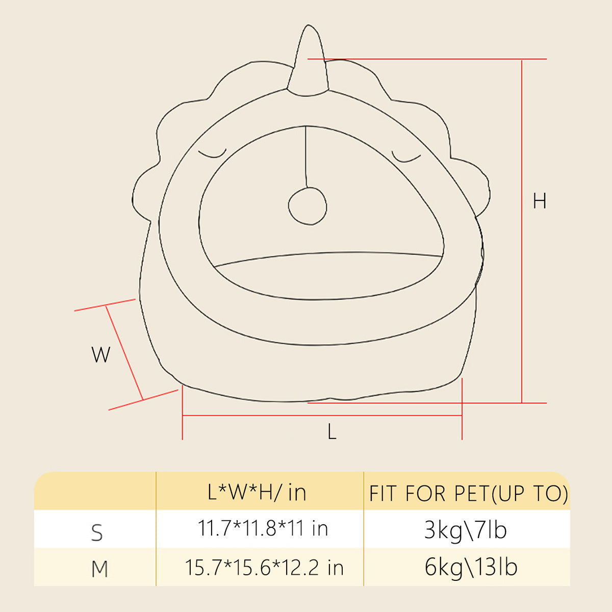 Dinosaur Shape Pet House