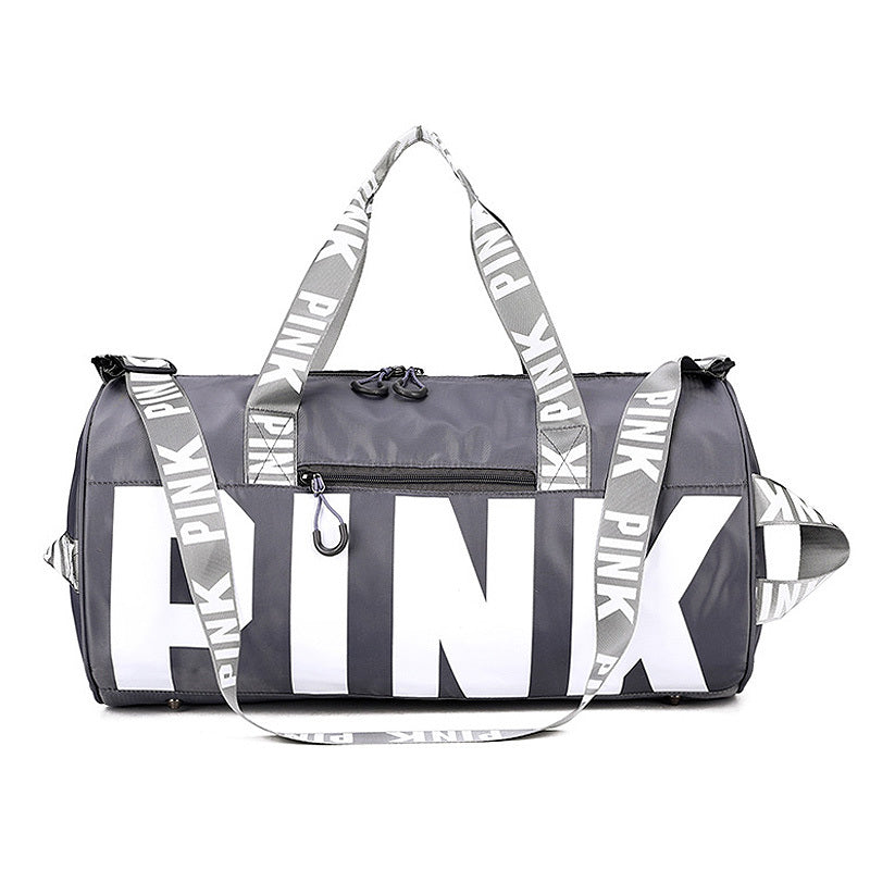 Ladies "PINK" Letters Traveling Duffle Bag