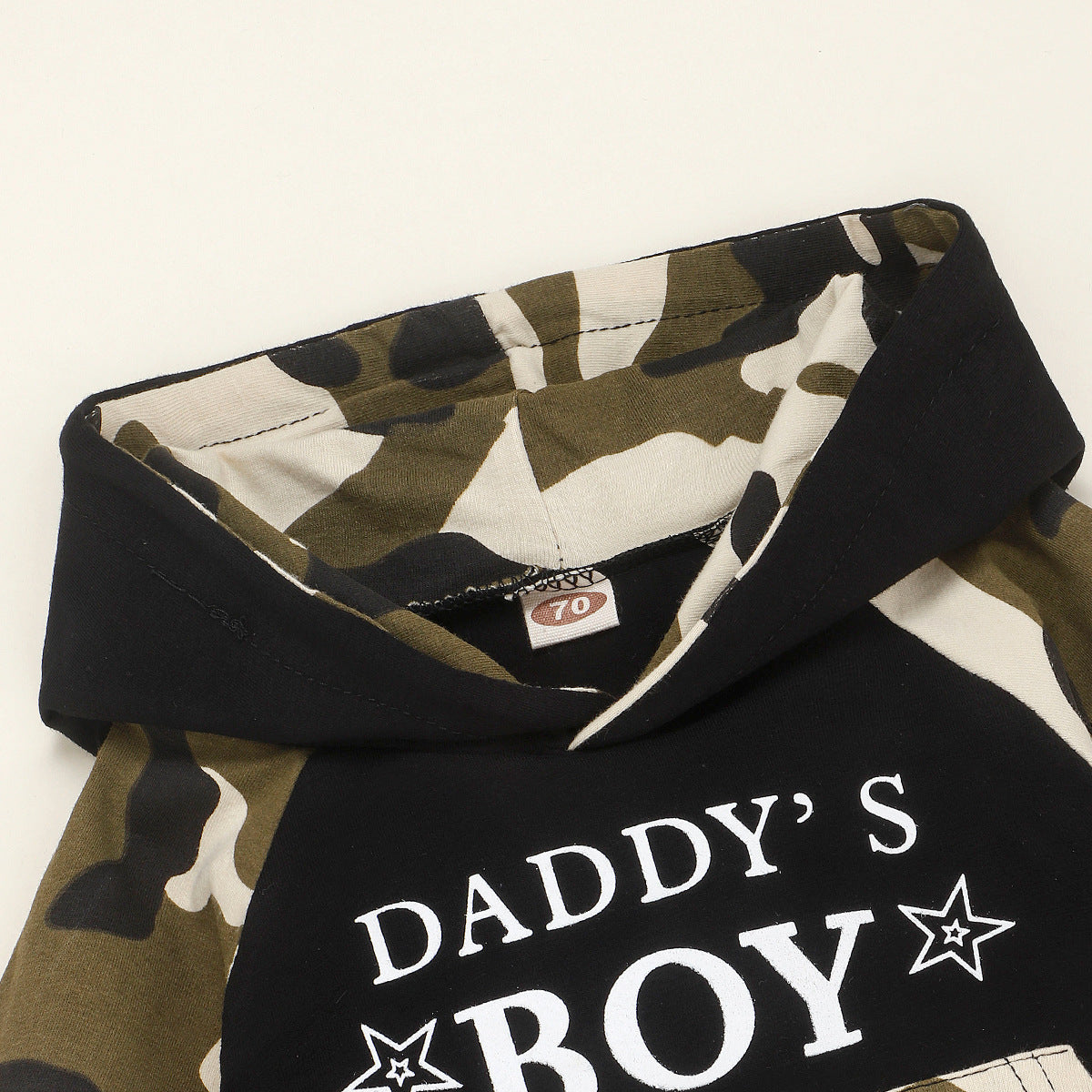 Boy's  2 piece, Camo Hoodie set