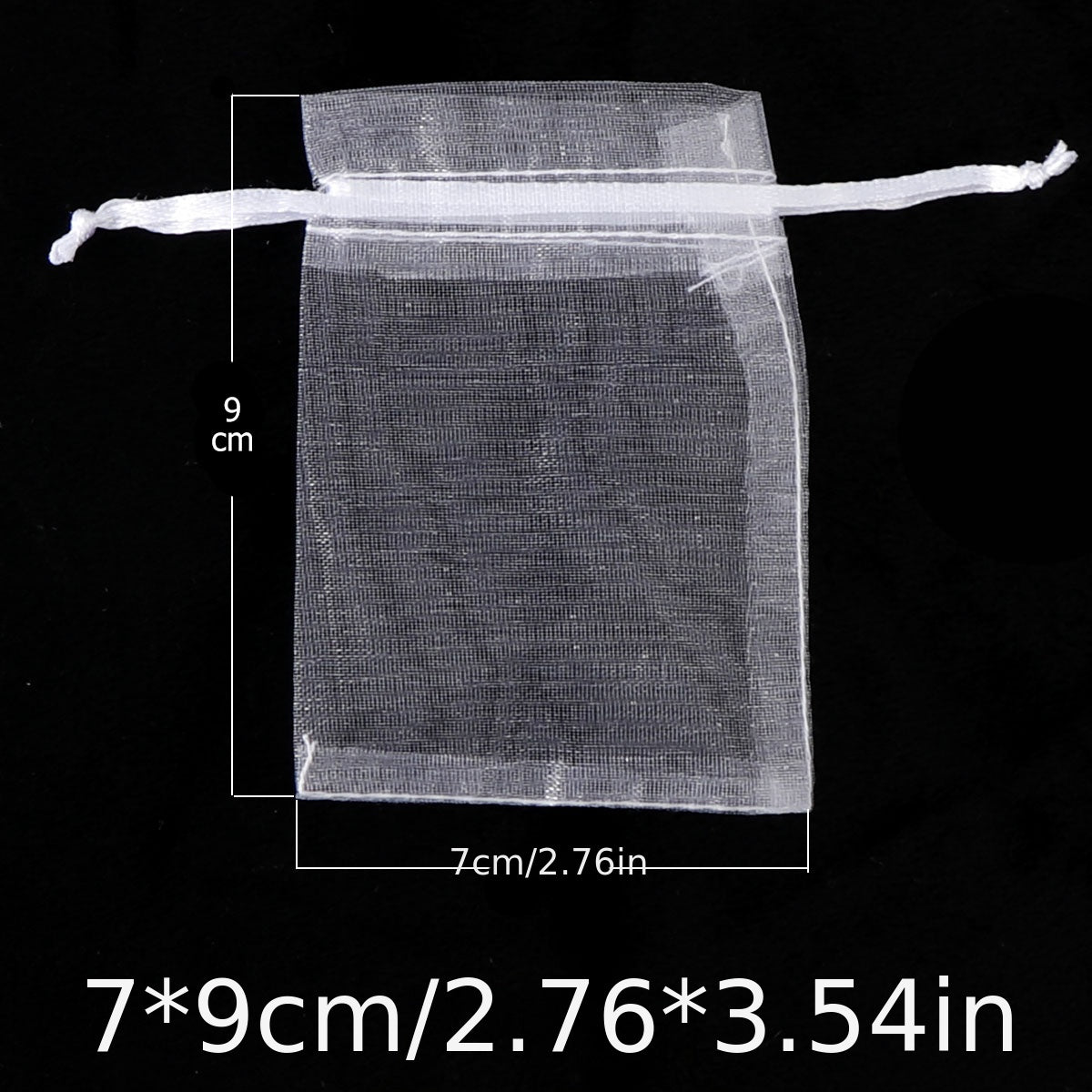 50 pc Organza Jewelry Packaging Bag with Drawstring